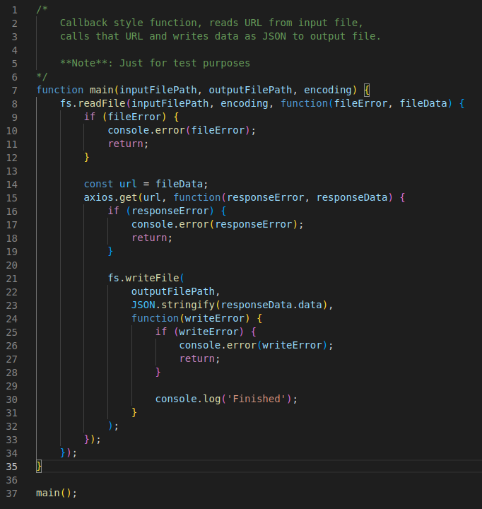 Javascript code snippet